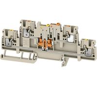 Weidmüller 2744110000 Bloc de jonction à couteau de sectionnement Push-In, enfichable beige foncé 50 pc(s)