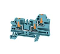 Weidmüller 2847340000 Borne de passage Push-In, enfichable bleu 50 pc(s)