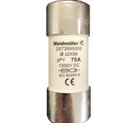 Weidmüller 2873890000 FUSE WSFL 22X58 70A 1K5V GPV Micro-fusible Contenu 10 pc(s)
