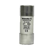 Weidmüller 4000003733 FUSE WSFL 22X58 50A 1K5V GPV Micro-fusible Contenu 10