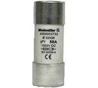 Weidmüller 4000003733 FUSE WSFL 22X58 50A 1K5V GPV Micro-fusible Contenu 10 pc(s)