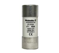 Weidmüller 4000003734 FUSE WSFL 22X58 65A 1K5V GPV Micro-fusible Contenu 10 pc(s)