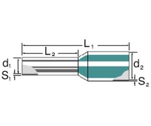 Weidmüller 9005850000 Embout simple dextrémité de câble 2.5 mm² partiellement isolé bleu 3000 pc(s)