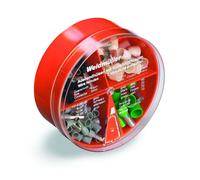 Weidmüller 9025920000 Assortiment d'embouts simples 4 mm², 6 mm², 10 mm², 16 mm² partiellement isolé gris, noir, ivoire, vert 100