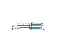 Weidmüller 9036220000 Embout de câble 2.5 mm² Partiellement isolé Bleu 500 pcs. (1.60 cm), Gaine + protection pour câbles, Bleu