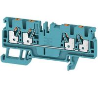 Weidmüller A4C 2,5 BL Durchgangs-Reihenklemme, PUSH IN, 2.5 mm², 800 V, 24 A, blau (100 Stck.)