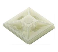 Weidmüller CBH 19/19 NATUR Embase de fixation serre-câble 1289200000 Plage de Ø du faisceau 8 mm (max) 4 voies naturel 100 pc(s)