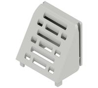 Weidmüller CH20M AD SHL 5.00/04 AGY 3747 Capot de recouvrement plein(e), avec fente d'aération, pour montage sur rail plastique