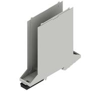 Weidmüller CH20M22 B FE AGY/BK 3747 Elément de base de boîtierpour rail plein(e), avec fente d'aération, pour montage sur rail 22