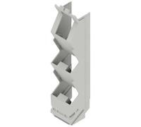 Weidmüller CH20M22 S RPP AGY 3747 Elément latéral de boîtier pour rail plein(e), pour montage sur rail 22.5 x 22.83 plastique