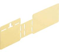 Weidmüller KLIPPON COPL 254012/16 Plaque de mise à la terre Epaisseur de plaque (maxi) 0.8 mm laiton laiton 1 pc(s)