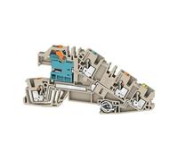 Weidmüller Lot de 50 bornes d'installation AITB 2.5 BB NDT-L-PE 2668950000 Beige