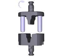 Weidmüller PZ 6 ROTO 9014480000 Matrice à sertir pour embouts de câble adapté pour marque (pinces) Weidmüller 9014350000