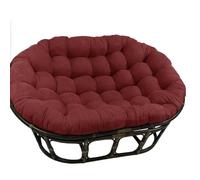 WEIDPHL Coussin De Chaise Double Papasan, Coussin De Chaise Hamac Suspendu avec Attaches, Coussin De Siège Surdimensionné en Coton pour Patio Extérieur Et Jardin,Wine Red
