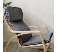 WEIDPHL Coussin De Remplacement pour Chaise en Coton Poang, Housse De Fauteuil Multicolore, Coussin en Tissu Amovible, Chaise en Coton Poang Rembourrée Épaisse,Dark Gray