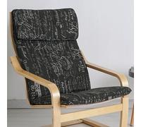 WEIDPHL Coussin De Remplacement pour Chaise Poang, Housse De Fauteuil Multicolore, Coussin De Chaise De Salon Durable Poang, Housse De Chaise Lavable Et Amovible,Letter b