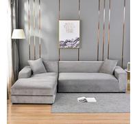 WEIDU 1 pièce Velours Tissu canapé Couvre élastique sectionnel canapé Couverture en Forme de L canapé étui Fauteuil Chaise Longue étui pour Salon