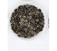 WEIDU 30 pièces Mini Boutons en métal 3-8mm pour 1 vêtements de poupée Faits à la Main Boucles Rondes 2 Trous Scrapbooking Boutons Accessoires de Couture