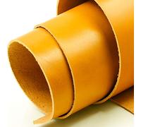 WEIDU Cuir de Peau de Cire d'huile Jaune Vif la première Couche de Cuir véritable tanné végétal, épaisseur 2 mm pour Sacs, Portefeuille, canapé.