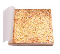 WEIDU Feuille d'or panachée colorée 50pcs 14x14cm Feuille de cuivre Rouge dans l'art Artisanat Meubles décoration Murale