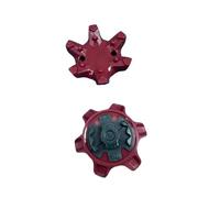 weiemgs 14 Pièces Crampon Golf avec Clé - Rouge/Or - Compatibles avec Les Crampons Golf adidas, Skechers, Callaway, Puma, Oakley, Footjoy, Nike Et Pins Systems - Idéal Parcours Et Pratique(Rouge)