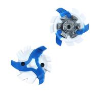 weiemgs 16 Pièces Crampons Golf avec ompatibles avec adidas, Asics, Callaway, Cuater, Ecco, Footjoy, New Balance, Nike, Oakley, Puma, Squairz, Under Armour, Fast Twist 3.0(Blue Gray)