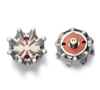 weiemgs 18 Pièces Small Metal Thead - Compatible avec Crampon Chaussure Golf adidas 2001-2006, Ecco World Class, Footjoy Classics/Dry Premlere, 1857 Et Nike Before 2001, Puma SF Lux Limited(Grey)