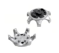 weiemgs 20 Pièces Crampon Chaussure Golf avec Clé - Compatible avec adidas, Skechers, Callaway, Puma, Oakley, Footjoy, Pins Systems(Grey)