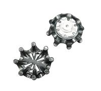 weiemgs 20 Pièces Crampon Chaussure Golf avec Clé - Compatible avec Footjoy, Callaway, New Balance, Nike, Adidas, UA, ECCO, Cuater SQAIRZ, Asics, Murphy, Payntr, Fast Twist 3.0 Interface(Grey)