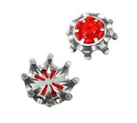 weiemgs 20 Pièces Crampon Chaussure Golf avec Clé - Compatible avec Footjoy, Callaway, New Balance, Nike, Adidas, UA, ECCO, Cuater SQAIRZ, Asics, Murphy, Payntr, Fast Twist 3.0 Interface(Gray Red)