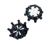 weiemgs 20 Pièces Crampon Chaussure Golf avec Clé - Compatible avec Footjoy, Callaway, New Balance, Nike, Adidas, UA, ECCO, Cuater SQAIRZ, Asics, Murphy, Payntr, Fast Twist 3.0 Interface(Noir)