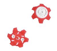 weiemgs 20 Pièces Crampon Chaussure Golf avec Clé - Compatible avec Footjoy, Nike, Callaway, Puma, Asics, Oakley, SQAIRZ, Payntr, Under Armour, adidas, Fast Twist, Tri-Lok, Slim-Lok Systèmes(Rouge)