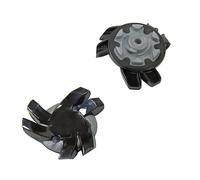 weiemgs 20 Pièces Crampon Chaussure Golf avec Clé - Compatible avec Footjoy, Nike, Callaway, Puma, Asics, SQAIRZ, Payntr, Under Armour, Adidas, Fast Twist 3.0, Tour-Lok, Slim-Lok, Tri-Lok(Noir)