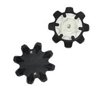 weiemgs 20 Pièces Crampon Chaussure Golf avec Clé - Compatible avec Footjoy, Nike, Callaway, Puma, Asics, SQAIRZ, Payntr, Under Armour, Adidas, Fast Twist 3.0, Tour-Lok Systèmes(Black White)