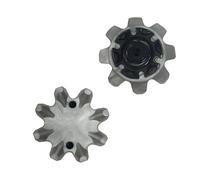 weiemgs 20 Pièces Crampon Chaussure Golf avec Clé - Compatible avec Footjoy, Nike, Callaway, Puma, Asics, SQAIRZ, Payntr, Under Armour, adidas, Fast Twist 3.0, Tour-Lok Systèmes(Grey)