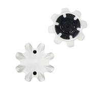 weiemgs 20 Pièces Crampon Chaussure Golf avec Clé - Compatible avec Footjoy, Nike, Callaway, Puma, Asics, SQAIRZ, Payntr, Under Armour, adidas, Fast Twist 3.0, Tour-Lok Systèmes(Blanc)