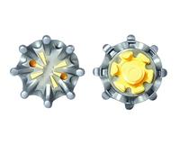 weiemgs 20 Pièces Crampon Chaussure Golf avec Clé - Compatible with Footjoy, Nike, Callaway, Puma, Asics, Ecco, SQAIRZ, Oakley, adidas, Fast Twist，tri-Lok，Slim-Lok Systems(Vert)