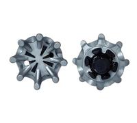 weiemgs 20 Pièces Crampon Chaussure Golf avec Clé - Compatible with Footjoy, Nike, Callaway, Puma, Asics, Ecco, SQAIRZ, Oakley, adidas, Fast Twist，tri-Lok，Slim-Lok Systems(Grey)