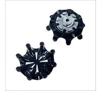 weiemgs 20 Pièces Crampon Golf avec Clé - Compatible Con De Footjoy, Nike, Callaway, Puma, New Balance, Asics, Cuater, SQAIRZ, Murphy, Payntr, Under Armour, Adidas Y Fast Twist 3.0 Systèmes(Noir)