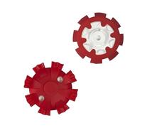 weiemgs 20 Pièces Crampons Golf avec Clé - Compatible avec Footjoy, Nike, Callaway, Under Armour, Travis Mathew/Cuater, New Balance, SQAIRZ, Asics, Payntr, Johnston & Murphy, Fast Twist 3.0(Rouge)