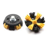 weiemgs 20Pièces Small Metal Thead - Compatible avec Crampons Golf adidas 2001-2006, Ecco World Class, Footjoy Classics/Dry Premlere, 1857 Et Nike (Avant 1997) 2001, Puma SF Lux Limited(Jaune)