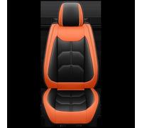 WEIFANAA Housse Siège Voiture Housse De Siège Voiture Universelle en Cuir PU, 1 Pièce, pour A3 Sportback A1 A4 A5 A6 A6L A7 A8 A8L, Tous Les Modèles(Black Orange)