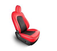 WEIFANAA Housse Siège Voiture pour Tesla pour Modèle Y pour 3 Couverture Complète De Siège Ventilation avec 10 Ventilateurs pour Un(Red Black,2Pcs Passenger)