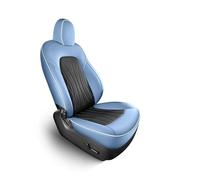 WEIFANAA Housse Siège Voiture pour Tesla pour Modèle Y pour 3 Couverture Complète De Siège Ventilation avec 10 Ventilateurs pour Un(Blue Black A,2Pcs Passenger)