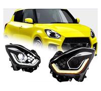 WEIFANAA Projecteur Principal Auto Pour Suzuki Pour Phare LED Pour Swift 2017-2021 Phares DRL Clignotants Feux De Route Projecteur Angel Eye Lentille(RHD)