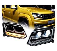 WEIFANAA Projecteur Principal Auto Pour VW Pour Amarok Phare LED 2008-2020 Phares DRL Clignotants Faisceau De Route Angel Eye Projecteur Lentille(RHD)