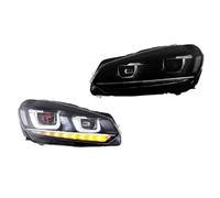 WEIFANAA Projecteur Principal Auto Pour VW Pour GOLF 6 2010-2014 Pièces Lampe Phare Feux Circulation Diurnes Lentille Projecteur Bi-xénon Ensemble Phares Voiture(RHD)