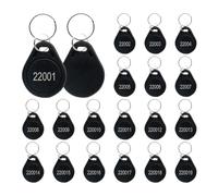 Weigand Prox Lot de 50 Porte-clés de proximité 26 Bits Compatible avec Les lecteurs de Format ISOProx 1386 1326 H10301 125 kHz