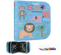 weigav Apprendre à Ecrire la Lavagne pour Enfants, avec 12 Stylos Colorés, Livre Dexercice Réutilisable Effaçable pour la Peinture, 14 Pages