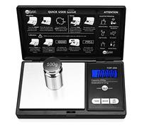 Weigh Gram Balance numérique de poche - 100 g par 0,01 g - Balance de cuisine - Noir - 100 g (Top-100)